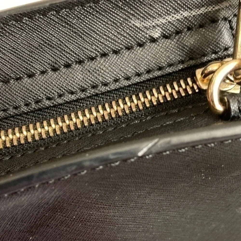 Michael kora black saffiano leather mini Selma crossbody bag